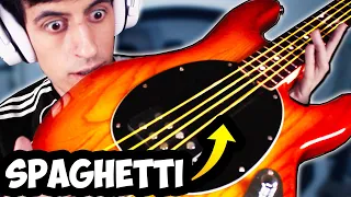 I Replaced My Bass Strings with SPAGHETTI