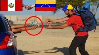 VENEZOLANO llega a Perú CAMINANDO y así reaccionan los peruanos