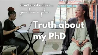 Is doing a PhD a waste of time? Does it really open more doors? Academic vlog