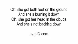 Girl On Fire by Alicia Keys acoustic guitar instrumental cover with lyrics