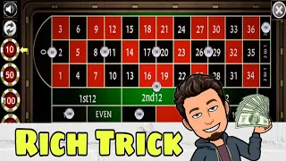 🫠 Roulette Rich Betting Trick to Winning | Roulette Strategy to Win