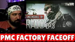 RAID SERIES Episode 3 reaction!  SHOWDOWN IN FACTORY.