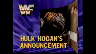 Hulk Hogan's Announcement   SuperStars July 14th, 1990