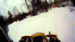 2012 Ski-Doo MXZ-XRS 800R E-TEC Wheelies & Ride