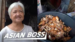 Philippines Street Food  Garbage Can Chicken  Pag Pag in Happy Town