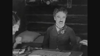 Charlie Chaplin New Year's Eve Scene - The Gold Rush (1925)