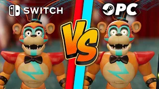 Five Nights at Freddy's: Security Breach Graphics Comparison (Switch vs. PC)