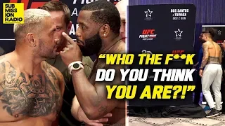 "Who The F*** Do You Think You Are?!": Tai Tuivasa During Blowup Between Mark Hunt, Justin Willis