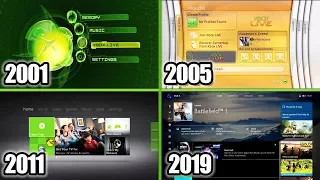 Xbox Dashboard Evolution 2001-2019 (Xbox Original, Xbox 360, One)