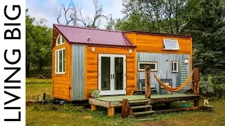 Young Woman's Off-Grid Green Built Tiny House Designed For a Sustainable Future