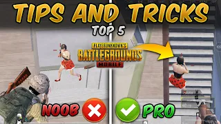 TOP 5 Close Range Tips and Tricks (PUBG MOBILE) Noob to Pro Guide/Tutorial