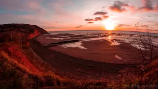 Incredible Worlds Highest Ocean Tides, Tidal+Sunrise Time Lapse 9+ Hours