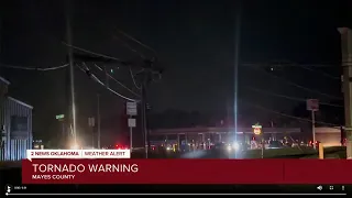 Tornado damage in Claremore, Oklahoma