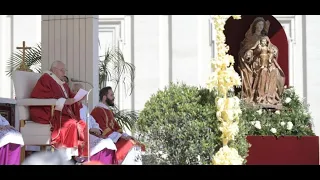 SANTA MESSA DA PIAZZA SAN PIETRO IN VATICANO DOMENICA DELLE PALME 10 APRILE 2022