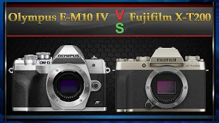 Olympus E M10 IV vs Fujifilm X-T200 Comparison Video (Spec Comparison)