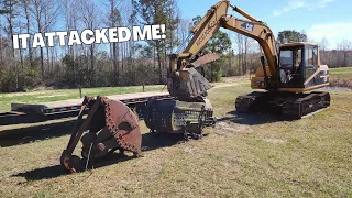 Tires Blows Out And I'm Attacked Trying To Get The Dragline Buckets!