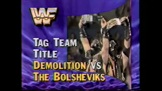 Tag Titles   Demolition vs Bolsheviks   SuperStars April 21st, 1990