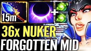 🔥 36x Lucent Beam NUKER Luna FORGOTTEN MID — 15m Aghanim + Refresher Max Magic Dota 2 Pro