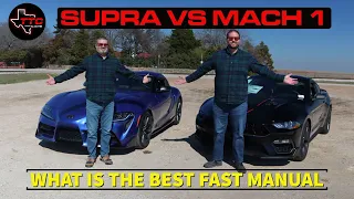 What Is The Best Fast MANUAL for $60,000? -  Toyota Supra or Mustang Mach 1