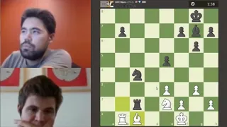 ROOK VS KNIGHT ENDGAME!! Magnus Carlsen vs Hikaru Nakamura || Blitz chess 2018