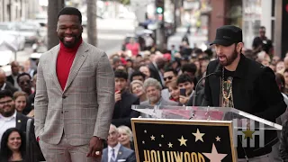 Eminem Praises 50 Cent's Hustle At Hollywood Walk Of Fame Honor