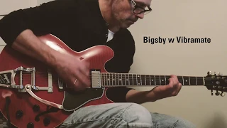 Gibson ES-335 - Bigsby vs no Bigsby (NB! It might rather be the roller bridge vs the normal bridge)