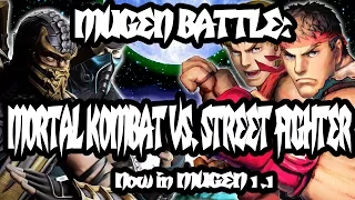 BTW MUGEN - Mortal Kombat vs. Street Fighter - made in MUGEN 1.1