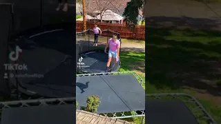 TRAMPOLINE FLIP WITH MY 10 YEAR OLD TWIN!