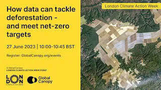 London Climate Action Week: How data can tackle deforestation – and meet net zero targets