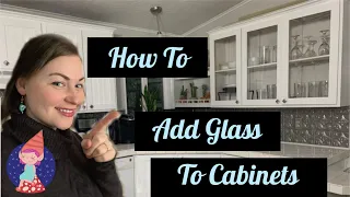 How to Insert Glass Into Cabinet Doors