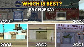 GTA : WHICH IS BEST PAY N SPRAY ? (GTA 5, GAT 4, GTA SA, GTA VC, GTA 3)