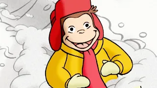 Nicke Nyfiken | Nickes första snöstorm! | Tecknad Film för Barn
