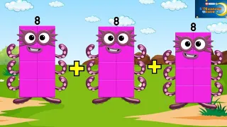 NUMBERBLOCKS ADDING REALLY  | NUMBERS AND RANDOM ADDITIONS! @kidslearningvideos29 #math