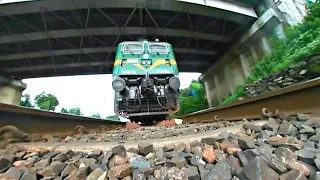 POWERFUL WAG9-H 3D VIEW | 360° CAM UNDER THE TRAIN | VR VIDEO