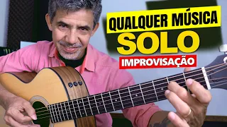 Como fazer SOLO PARA QUALQUER MÚSICA - Macete para solar no violão - Prof. Sidimar Antunes🎸