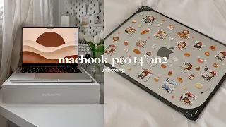 📦 unboxing MacBook Pro M2 (silver) 2023 | set up & first impressions *aesthetic* 💻☁️✨