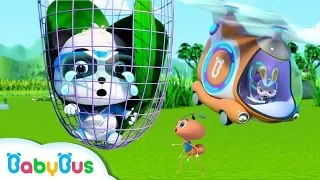 Help! Baby Panda's Trapped in the Net | Super Panda Rescue Team | Panda Cartoon | BabyBus