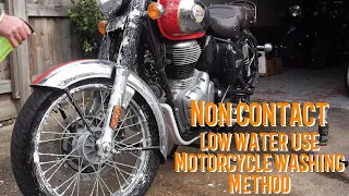 Royal Enfield CLASSIC 350 How to wash Your Motorbike during the Hosepipe Ban! low water use method!