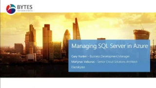 Managing SQL Server in Azure