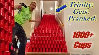 EPIC Solo Cup Prank on Trinity!! 10,000 Cups *So Funny!*