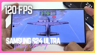 Samsung Galaxy S24 Ultra PUBG Gaming test 2024 | Snapdragon 8 Gen 3, 120Hz Display