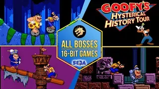 Goofy’s Hysterical History Tour – All Bosses / Приключение Гуфи – Все Боссы | Sega 16-bit