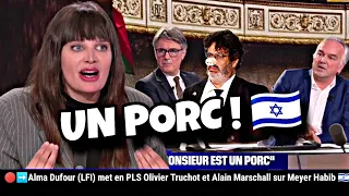 🔴➡️Meyer Habib: Alma Dufour (LFI) met en PLS Olivier Truchot et Alain Marschall