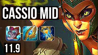 CASSIOPEIA vs SYNDRA (MID) | 8 solo kills, 2.2M mastery, 1400+ games, Legendary | BR Diamond | v11.9