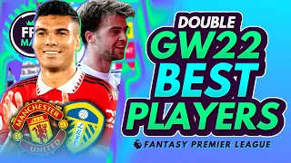 FPL TOP DOUBLE GW22 TRANSFER TARGETS! | Man Utd and Leeds Players for Fantasy Premier League 2022/23