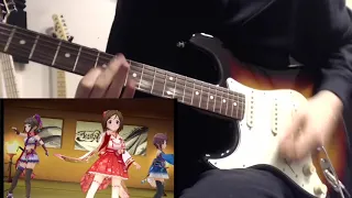 デレステ 義勇忍侠花吹雪 ギターソロ Guitar Solo 弾いてみた