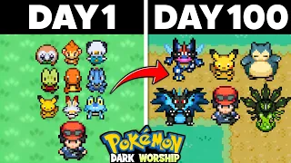 I Played 100 Days in Pokemon Dark Worship (BEST POKEMON ROM HACKS)