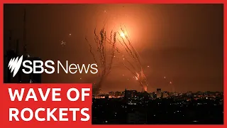 Israel's Iron Dome intercepts some rockets fired from Gaza over Ashkelon | SBS News