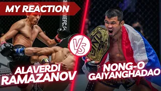 Knockout! Nong-O Gaiyanghadao vs Alaverdi Ramazanov (My Live Reaction)