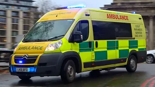 Private ambulances in London emergency lights + sirens